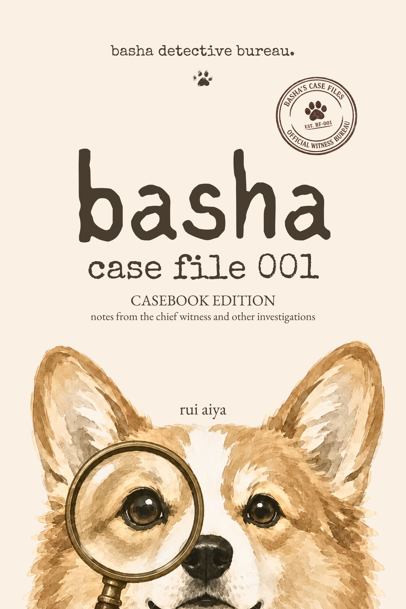 basha detective bureau notebook cover